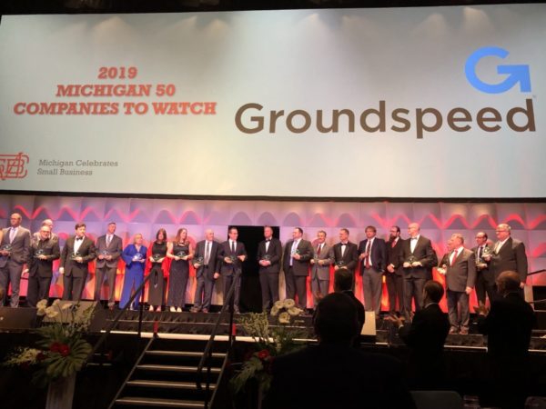 Groundspeed Named a 2019 Michigan 50 Company to Watch by MCSB